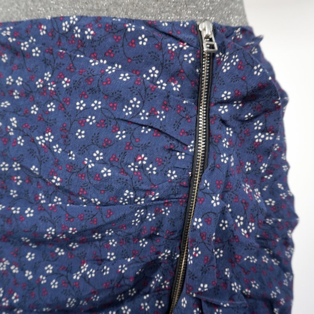 VERONICA BEARD Floral Ruched Zipper SPENCER Skirt - Picture 2 of 6